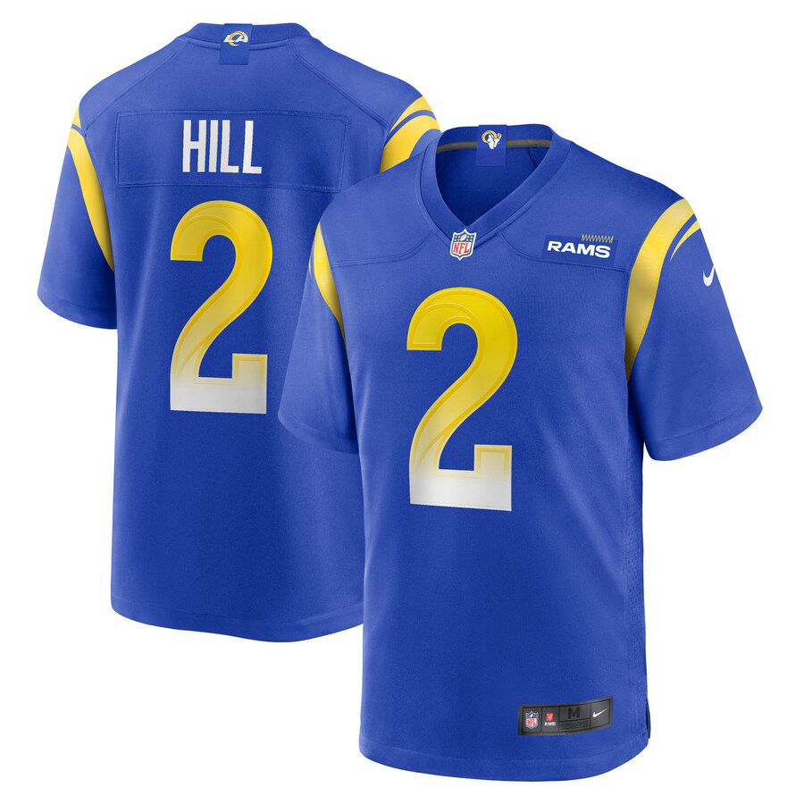 Men Los Angeles Rams 2 Troy Hill Nike Royal Game Player NFL Jersey